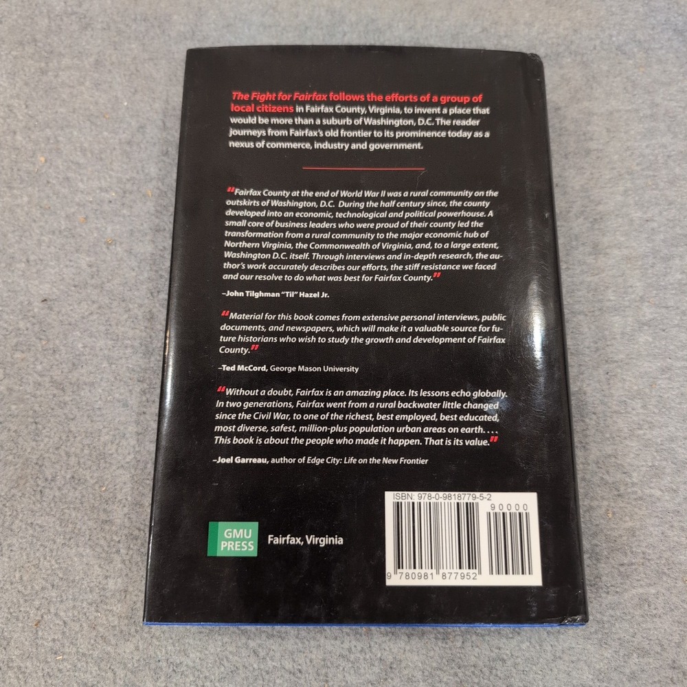 The Fight for Fairfax Russ Banham Hardcover 2009 First Printing Virginia History - Picture 2 of 3